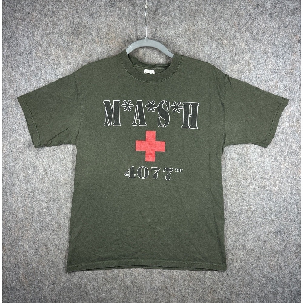 Vintage MAS*H 4077th TV Show T Shirt Anvil USA Fabric Military Army Mens M